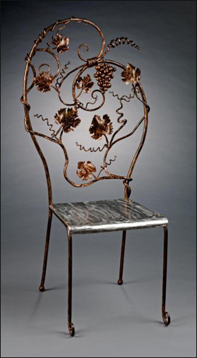 Forged Steel Grape Vine Chair
