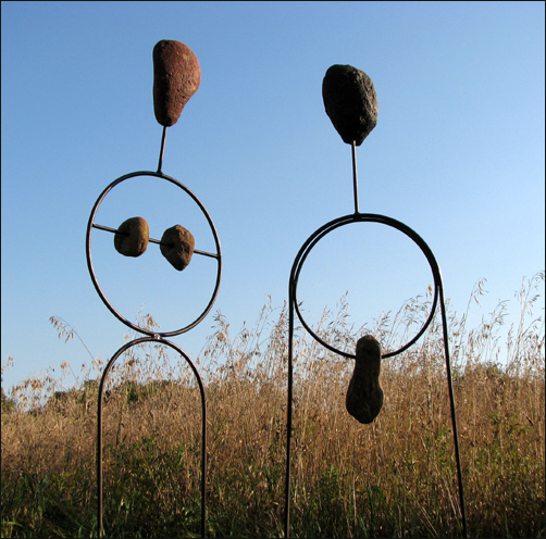 Stone Age Woman and Man